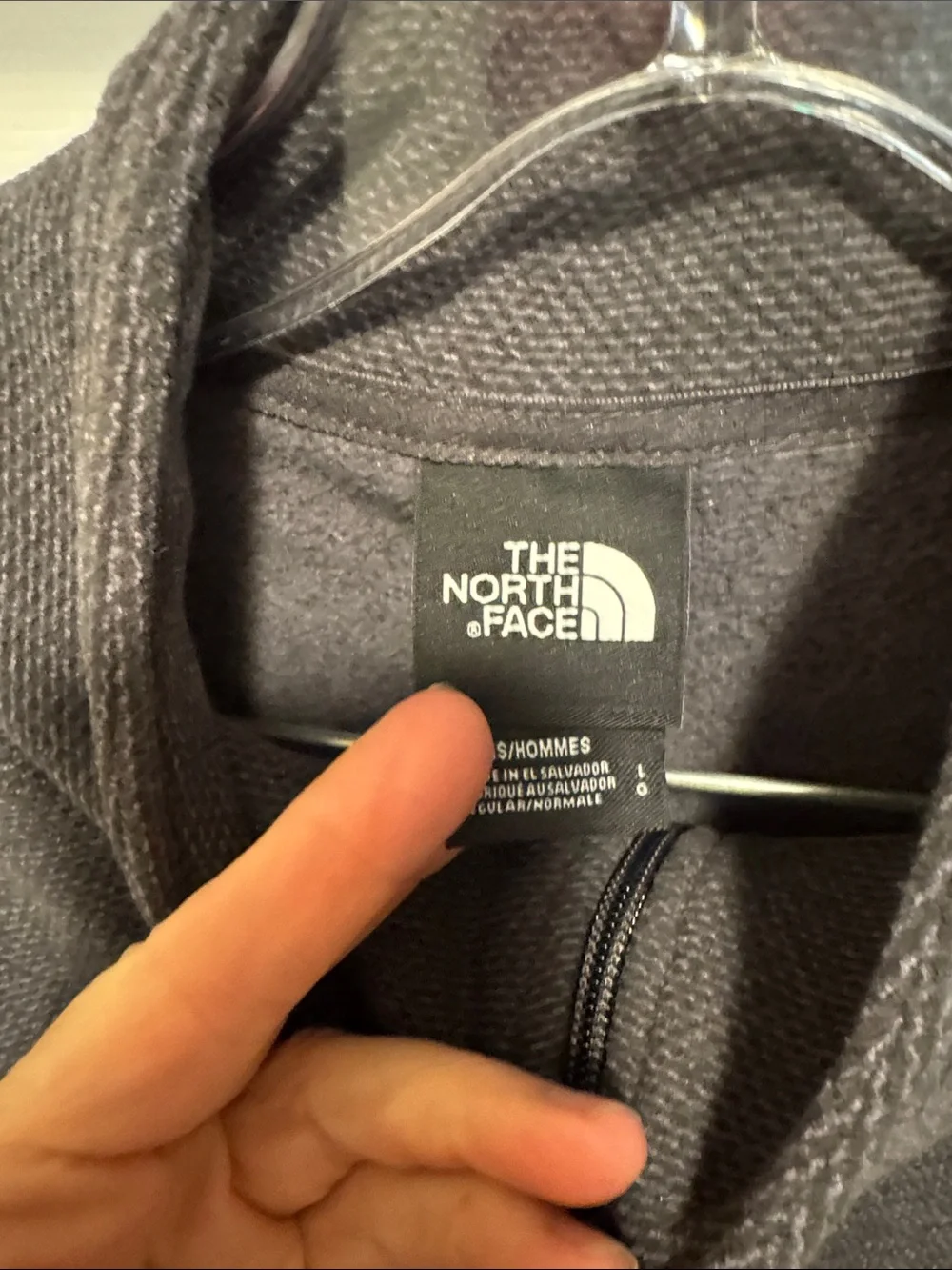 The North Face Charcol gray  Quarter-Zip Fleece Pullover